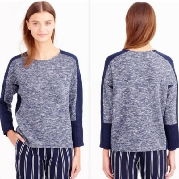 J. Crew Colorblock Blended Wool Pullover - Picture 1 of 9